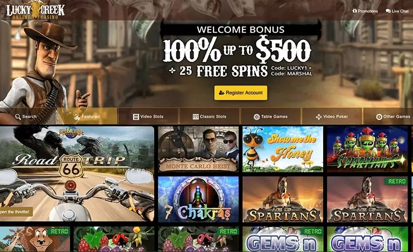 Online Lucky Creek Casino Review 2023: Login, Bonus Codes and Free Spins 4