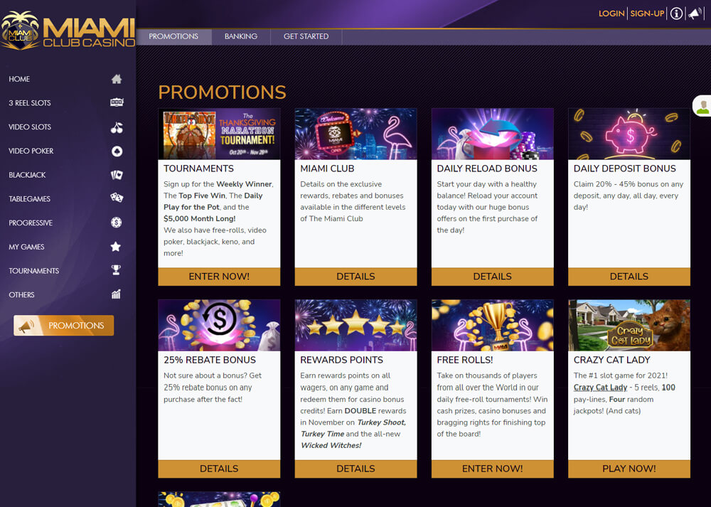 Safe Online Miami Club Casino Review 2023: Mobile App, Bonus Codes and Free Chips 3